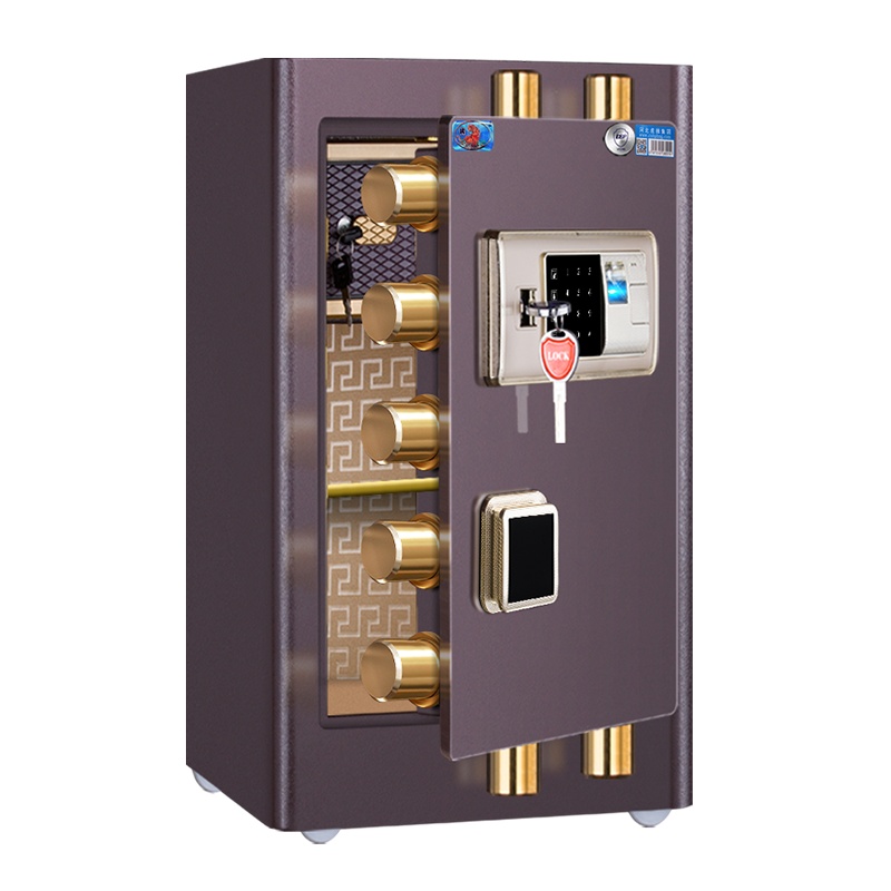 虎牌保险柜/箱家用办公家用3C认证60厘米高 FDG-A1/D60 智能电子密码指纹保险箱/柜 小型入墙床头柜