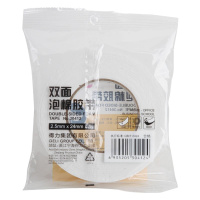 得力 30412EVA泡棉双面胶带 24mm*5y*2.5mm（白）（6卷/组）