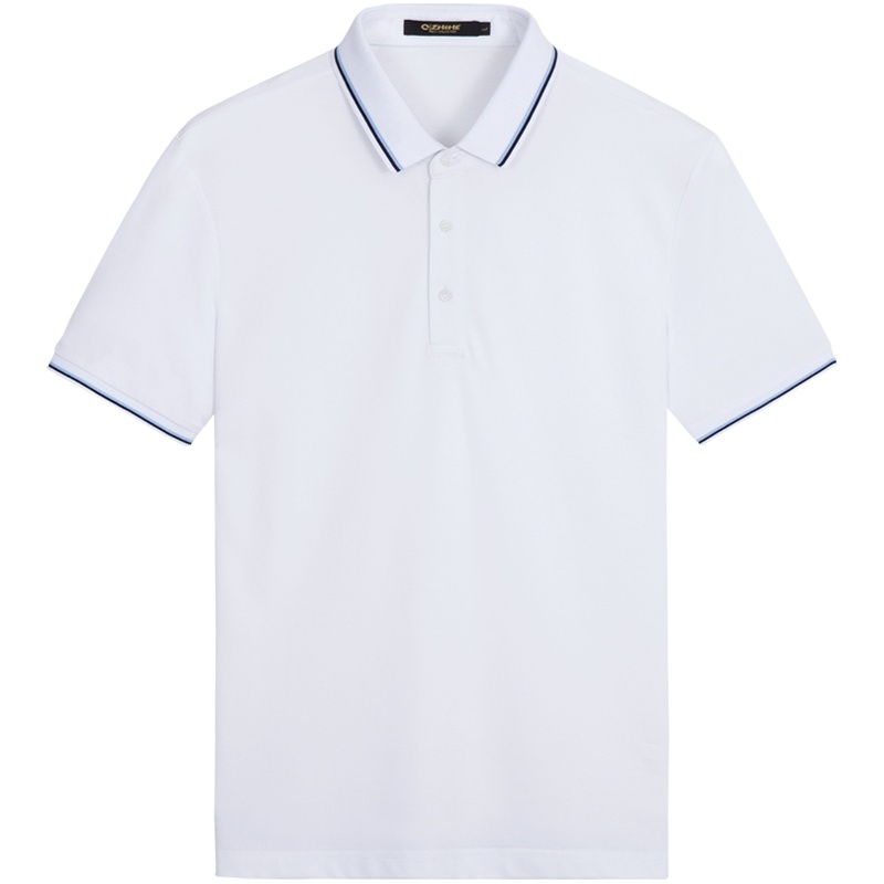 千纸鹤男装翻领短袖polo衫2020新款休闲时尚纯色翻领T恤夏装25224