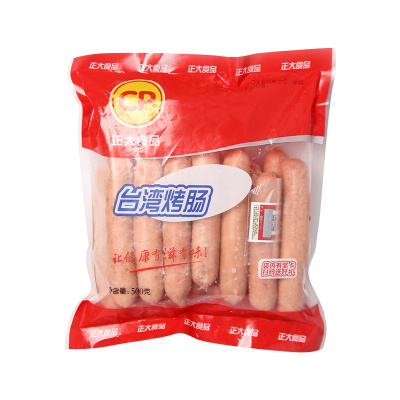 正大CP台湾烤香肠儿童脆皮香肠冷冻半成品零食点心无需解冻台湾烤肠320克*5包