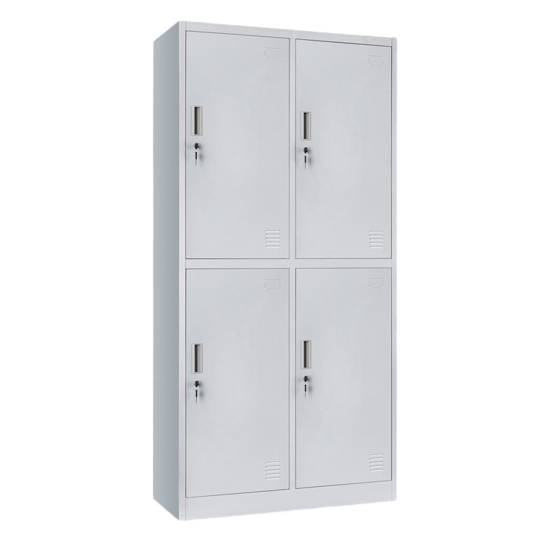 递乐(DiLe)四门更衣柜铁皮柜储物柜员工柜寄存包柜鞋柜