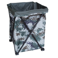 兵行者 BXZ-BN便携式户外野戰折叠垃圾桶数码迷彩折叠垃圾箱内务箱折叠收纳袋41*41*51cm