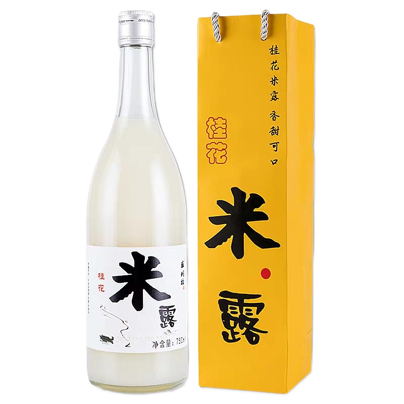 苏州桥桂花米露桂花米酒 正在米酿＞0.5度米酒750ML单瓶装