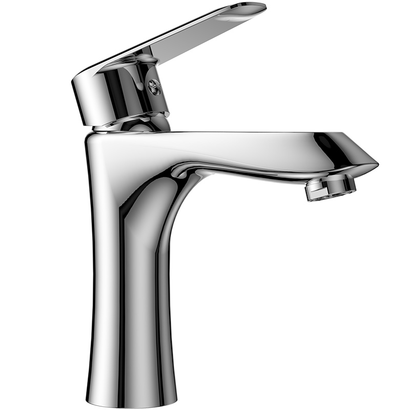 法恩莎（ FAENZA）洗脸盆水龙头卫浴面盆冷热两用龙头浴室洗脸盆台盆单把单孔铜水龙头