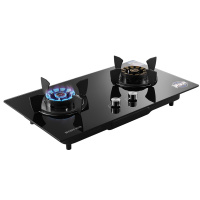 百得(BEST) Q626B 钢化玻璃燃气灶 天然气灶 家用双眼灶 大火力灶具(天然气)