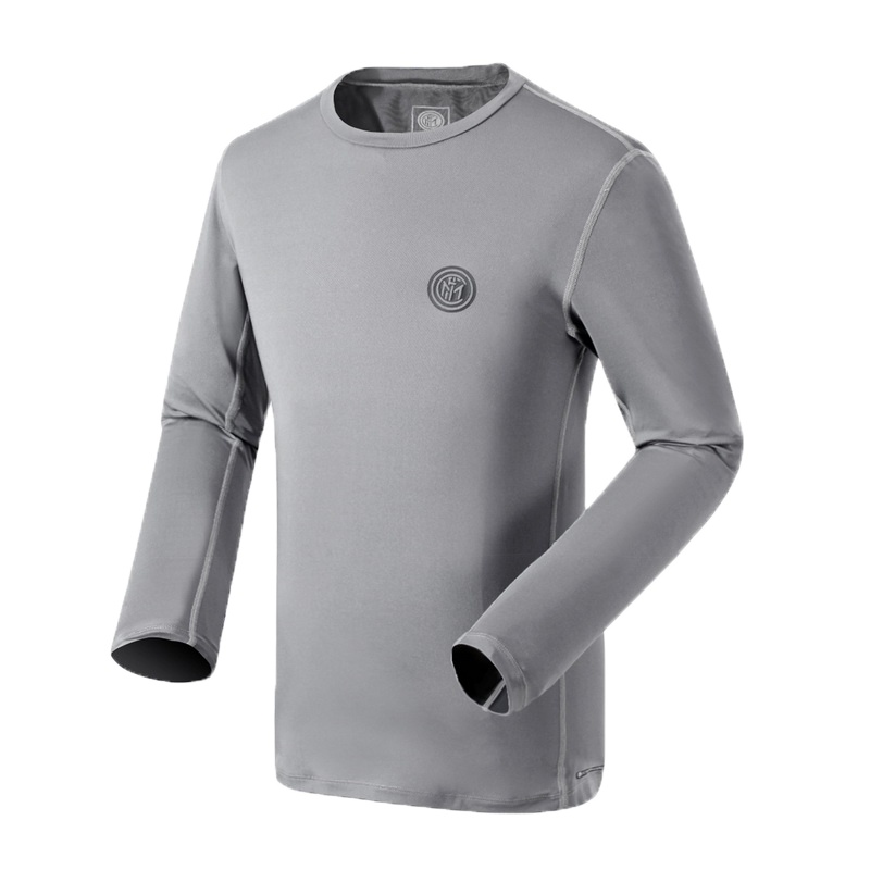 国际米兰俱乐部Inter Milan官方20年男子运动T恤男长袖户外宽松速干衣跑步休闲体恤健身上衣