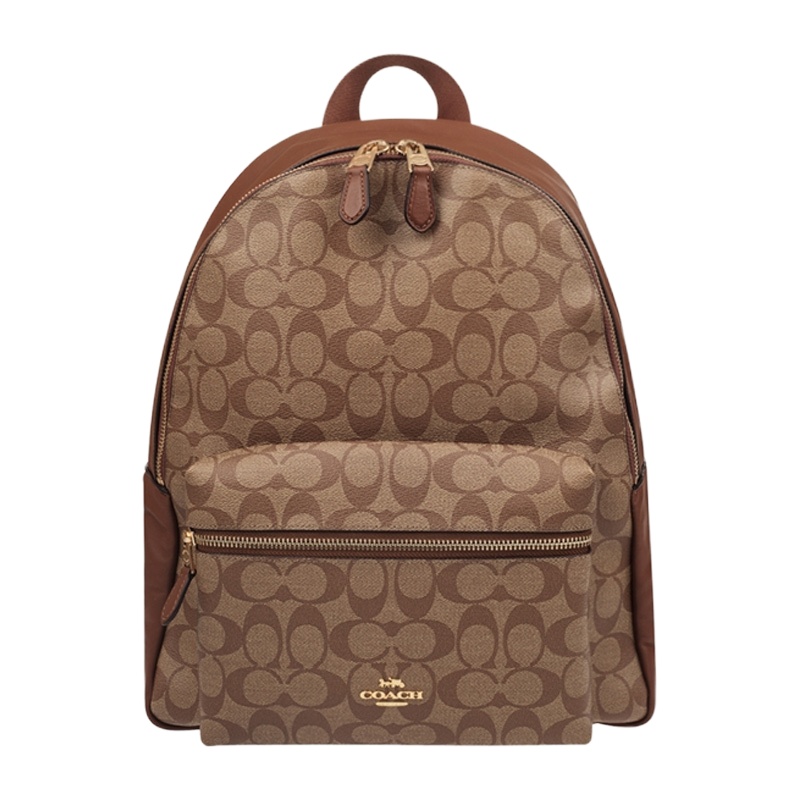 Coach 蔻驰 女士PVC配皮大号双肩包 F58314IME74