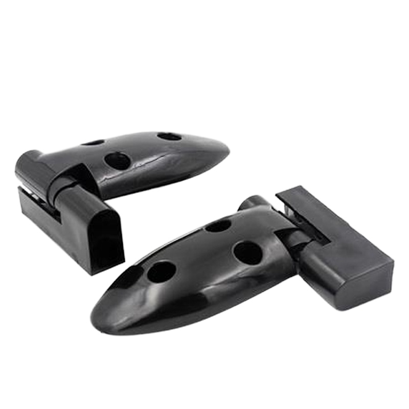 黑色塑料隔板叠门合页铰链叶 3孔左1只[螺帽+螺丝)另购