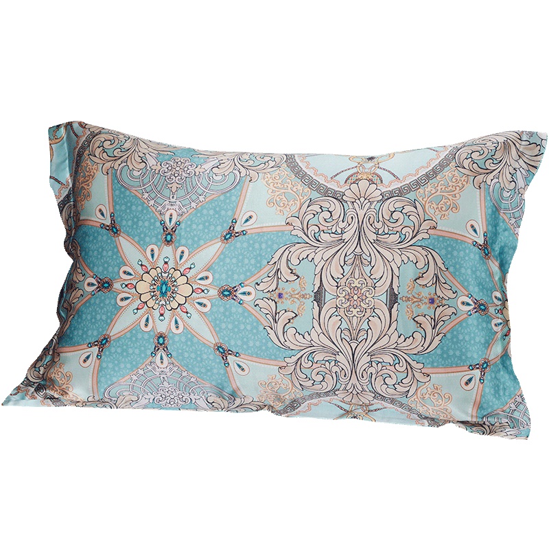 丝煌真丝枕套双面桑蚕丝枕头套夏季数码喷绘婚庆丝绸枕套单人