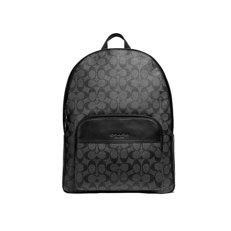 COACH 蔻驰 新款男士pvc拼皮双肩包 背包 F72483黑色