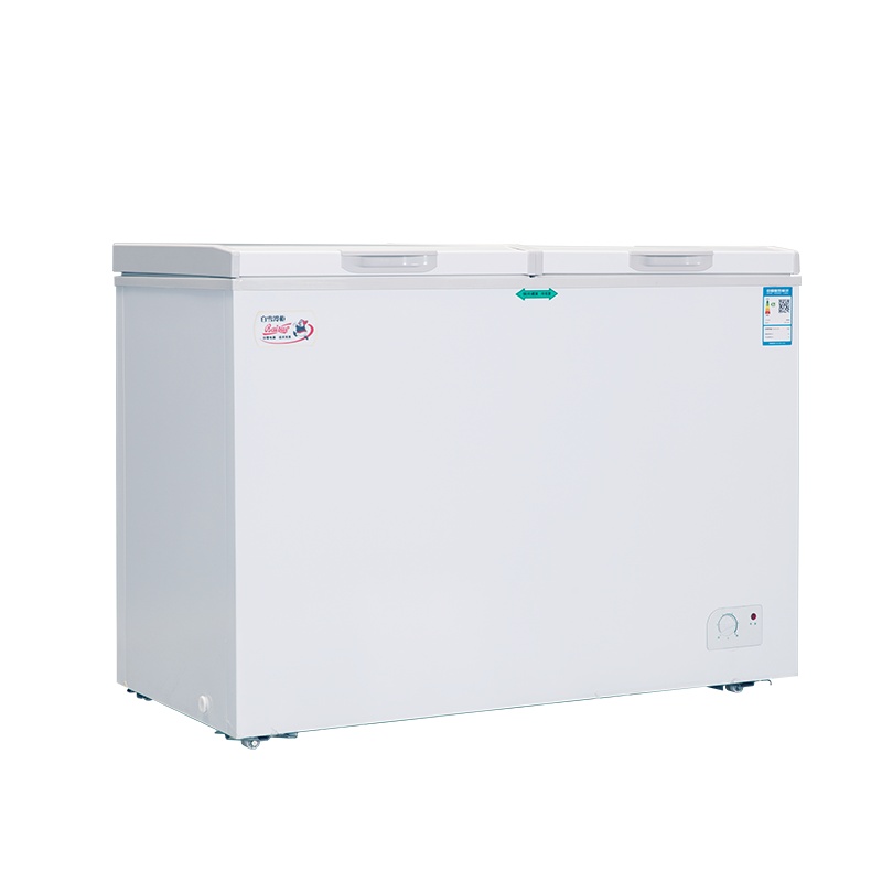 白雪(Baixue) BDX-280DS 280升冰柜 顶开门 卧式冷柜 双温卧式冰柜 冷藏冷冻双间室冷柜