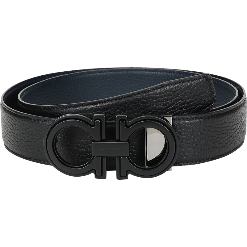 Salvatore Ferragamo 菲拉格慕 男士 牛皮板扣式双面皮带腰带 67A254