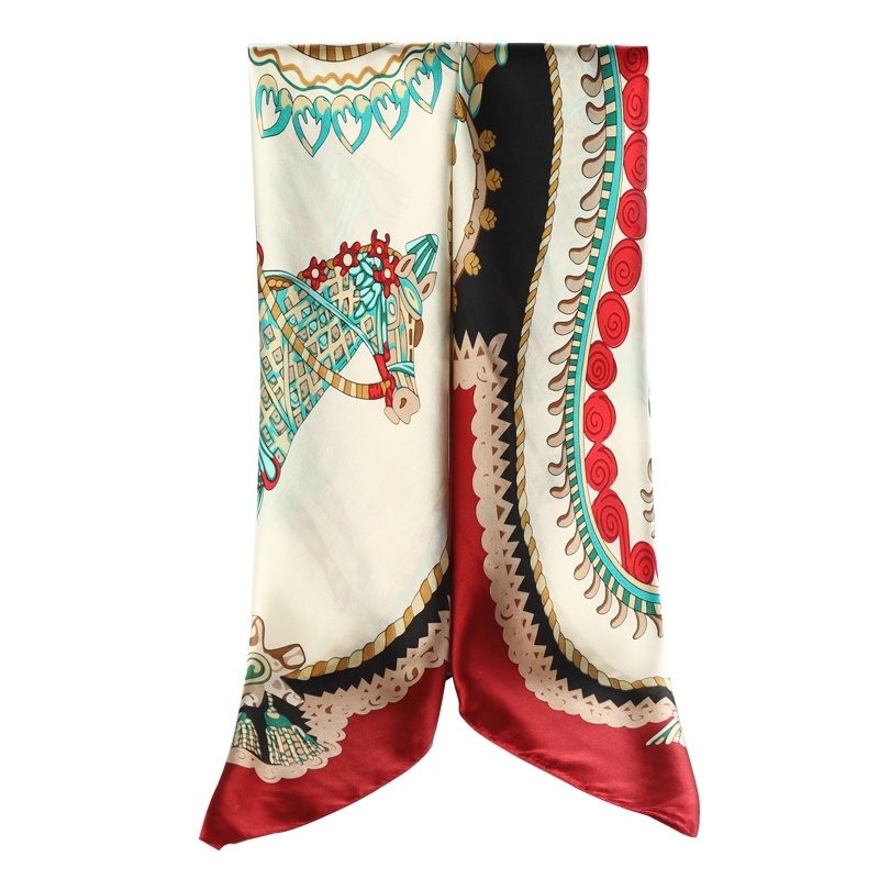 上海故事真丝围巾杭州丝绸桑蚕丝丝巾女中年妈妈款夏季薄款大方巾