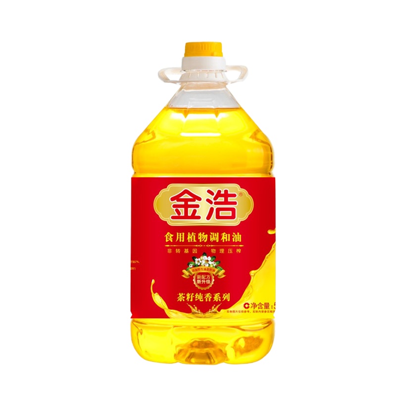 金浩新一代茶籽纯香调和油4L+金健泰香那5KG 油米组合