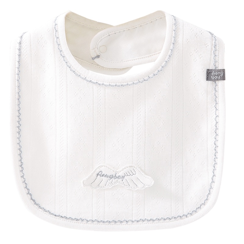 Aengbay婴儿围嘴吃饭围兜宝宝纯棉口水巾防水吐奶围脖吸水兜秋季