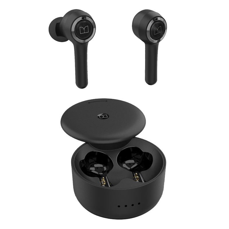 MONSTER/魔声 Clarity102真无线蓝牙耳机 黑色 5.0男女双耳入耳塞式运动跑步挂耳式通话苹果华为通用