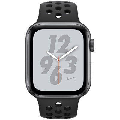 苹果Apple Watch Series 4智能手表 GPS款 深空灰铝金属表壳搭配黑色 NIKE+ 44mm MU6L2ZP/A