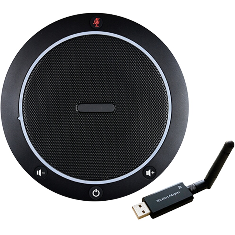 同三维TM4W 视频会议全向麦克风 内置扬声器消除回音 会议麦克风阵列 办公会议室开会 USB和2.4G无线全向麦克