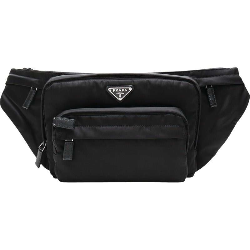 PRADA 普拉达 男士织物斜挎包腰包胸包 2VL003 973