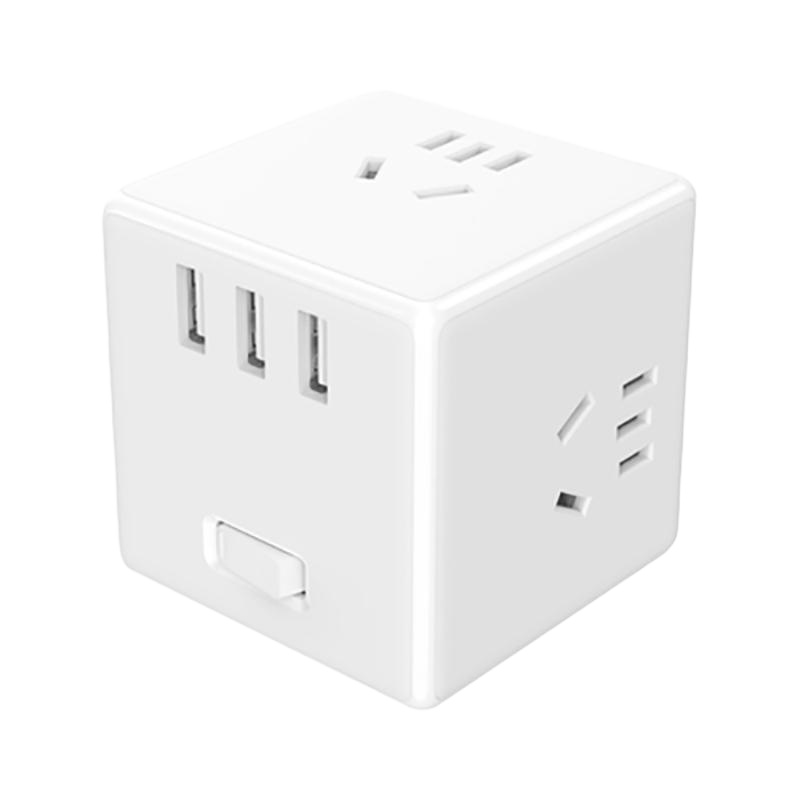 小米(MI) 米家家用插排魔方插座带开关接线板拖线板电源转换器 有线版