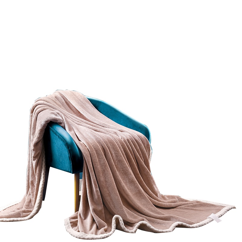 路易卡罗(Louiskellog) 云丝绒复合毯秋冬季加厚空调办公室毛毯单人学生盖腿便携午休被子 单个价