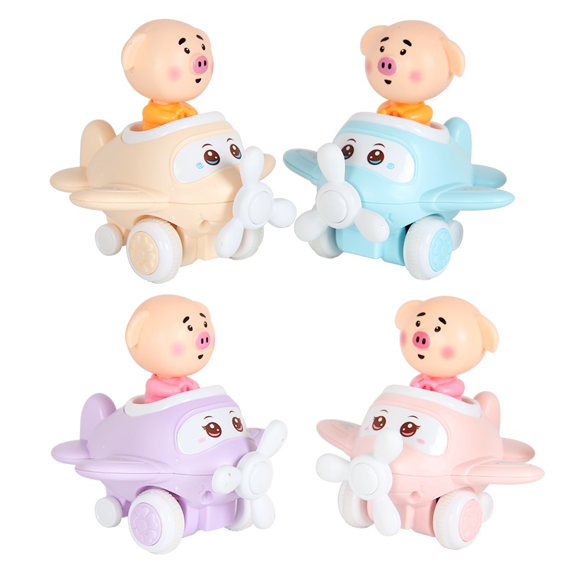 优佩儿宝宝儿童玩具小猪仿真客机飞机直升机惯性耐摔玩具模型男孩1-3岁