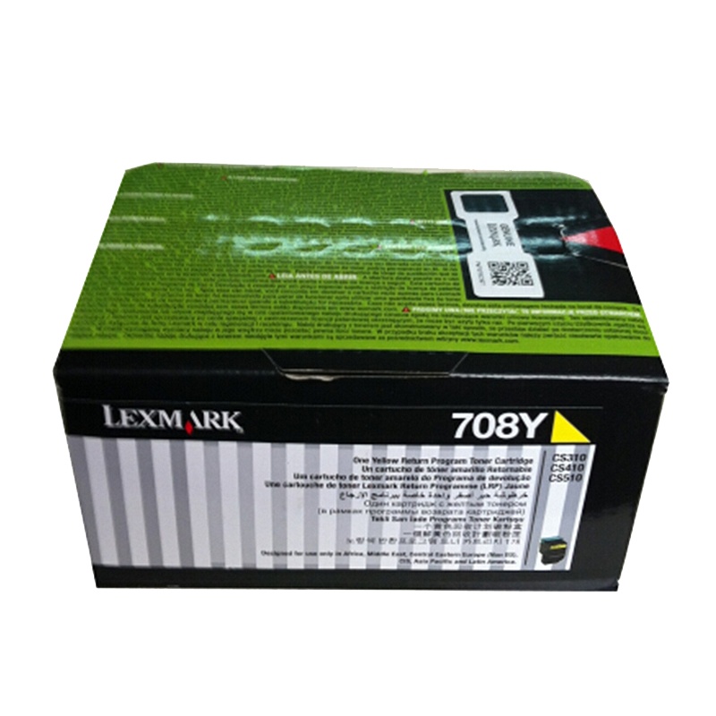 利盟 70C80Y0 原装碳粉 黄 适用CS310/CS410/CS510(单位:件)