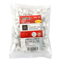 赛拓(SANTO)工程圆形钢钉线卡 电线网线钉子 固线钉压线卡8mm 100只装0008