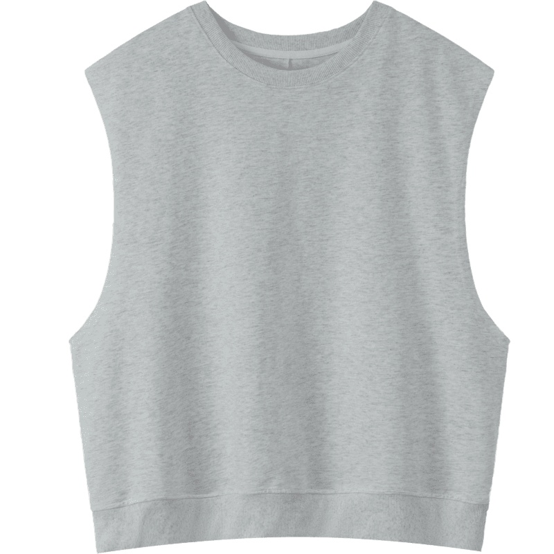 OtherMix纯色贴布背心女2021夏季新款设计感宽松无袖薄款内搭上衣