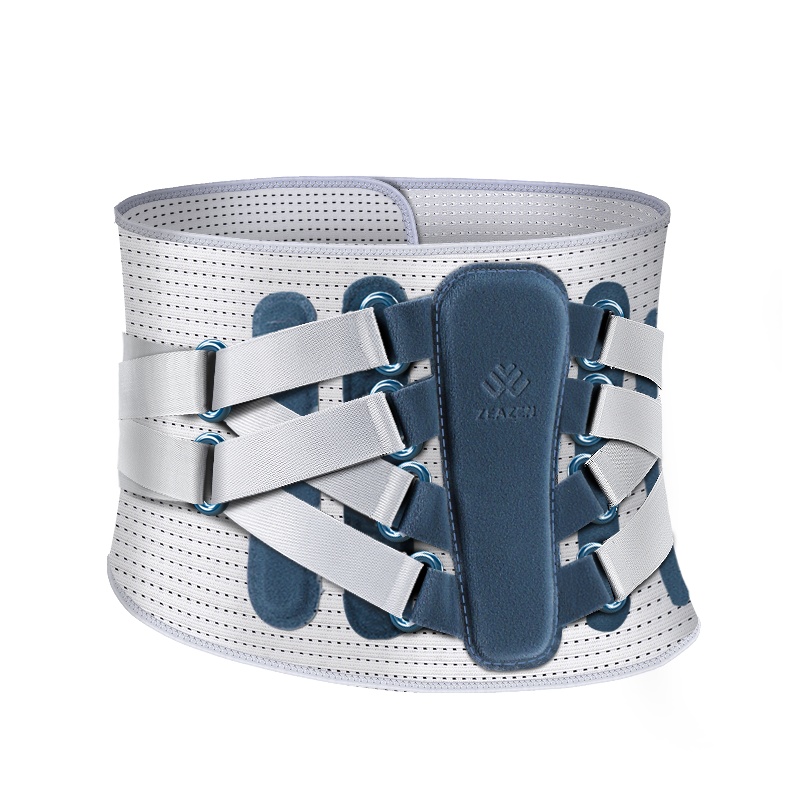 益森(ZEAZEN) 医用护腰带男女 腰椎腰间盘突出腰肌劳损运动健身支撑腰托 灰色8绑带款 M码