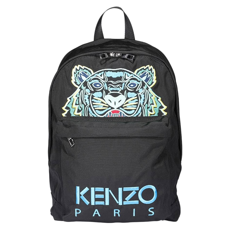 【直营】Kenzo 高田贤三 女士黑色虎头图案双肩包 F855SF300F20-99D