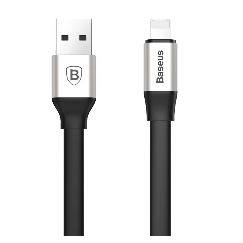 倍思BASEUS苹果数据线安卓二合一充电线便携两用通用适用iphone6/7/8P/X小米华为OPPO 银色