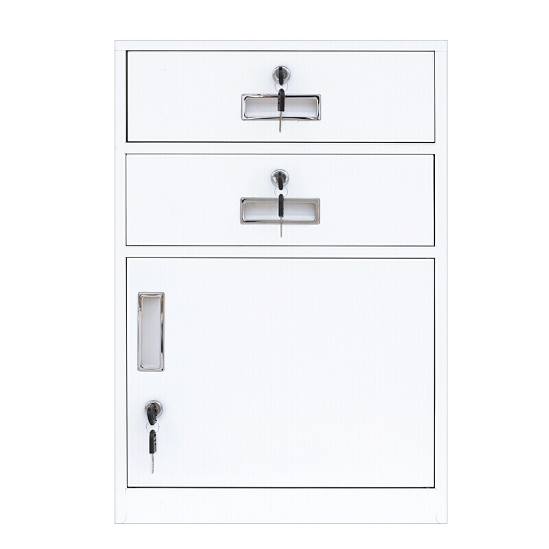 苏美特矮柜柜文件柜抽屉柜桌下柜床头柜铁皮柜二斗一门