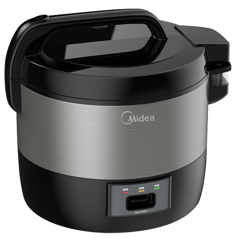 美的电饭煲大容量9L智能电饭锅立体循环加热黑晶不粘内胆YJ900