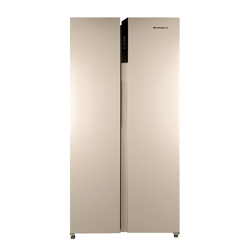 上菱 519升对开门冰箱 双变频节能一级能效 风冷无霜 纤薄机身 底噪家用大容量 BCD-519WSVD玫瑰金