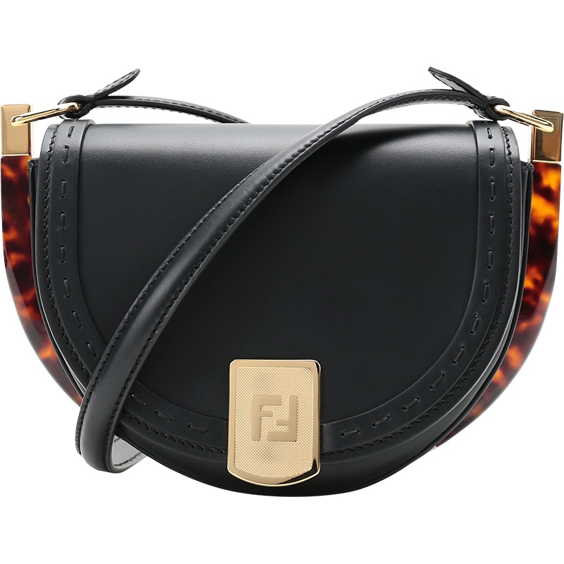 FENDI 2021春夏 女士 牛皮Moonlight单肩斜挎包马鞍包 8BT346 ABVL
