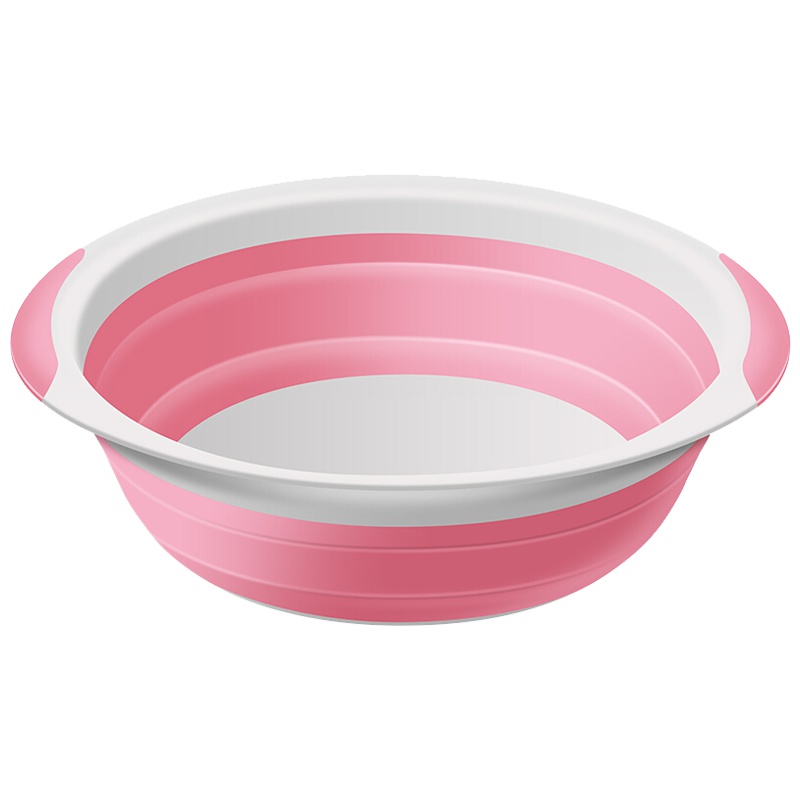 世纪宝贝(babyhood)婴儿折叠脸盆 BH-708 玫红色