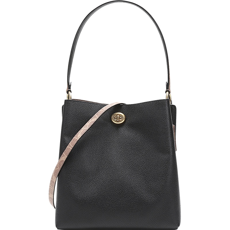 COACH 蔻驰 奢侈品 女士专柜款CHARLIE系列皮革水桶包手提包单肩斜挎包 76365