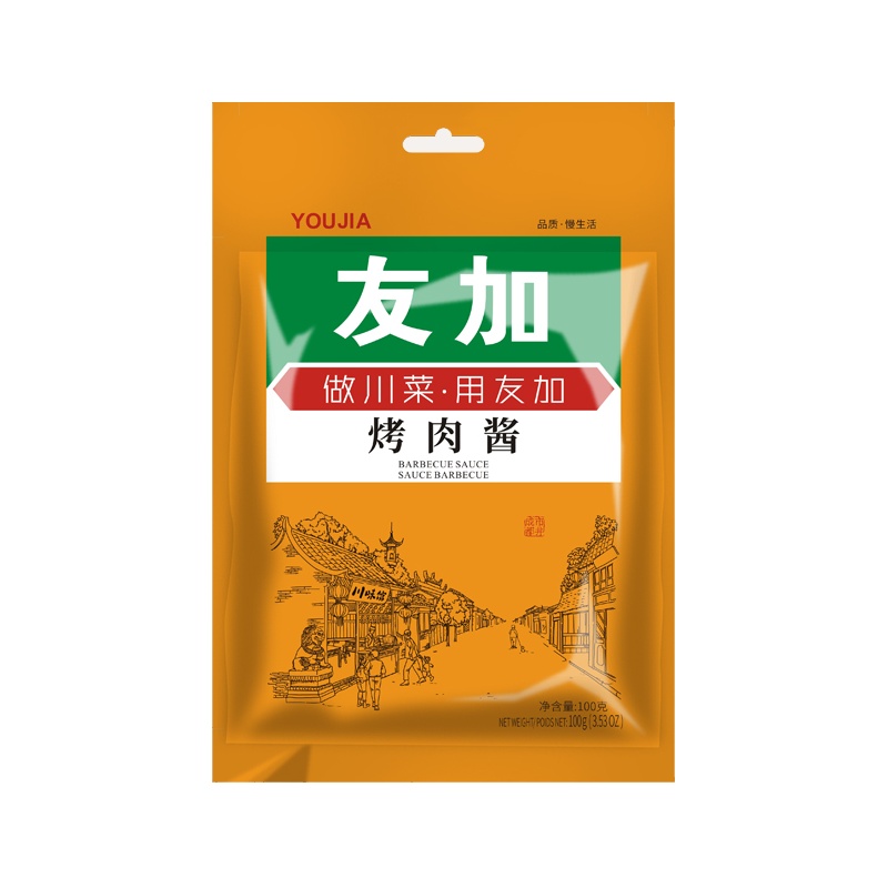 友加川式烤肉酱料辣椒酱调味酱100g