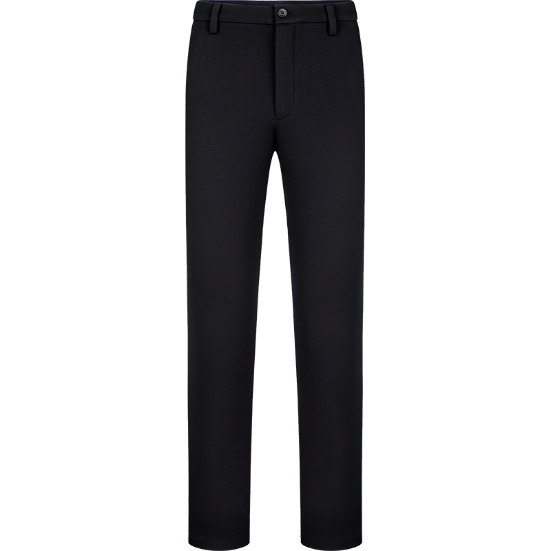 柒牌男士休闲梭织长裤拼接松紧腰舒适磨毛时尚青年男弹力直筒裤子