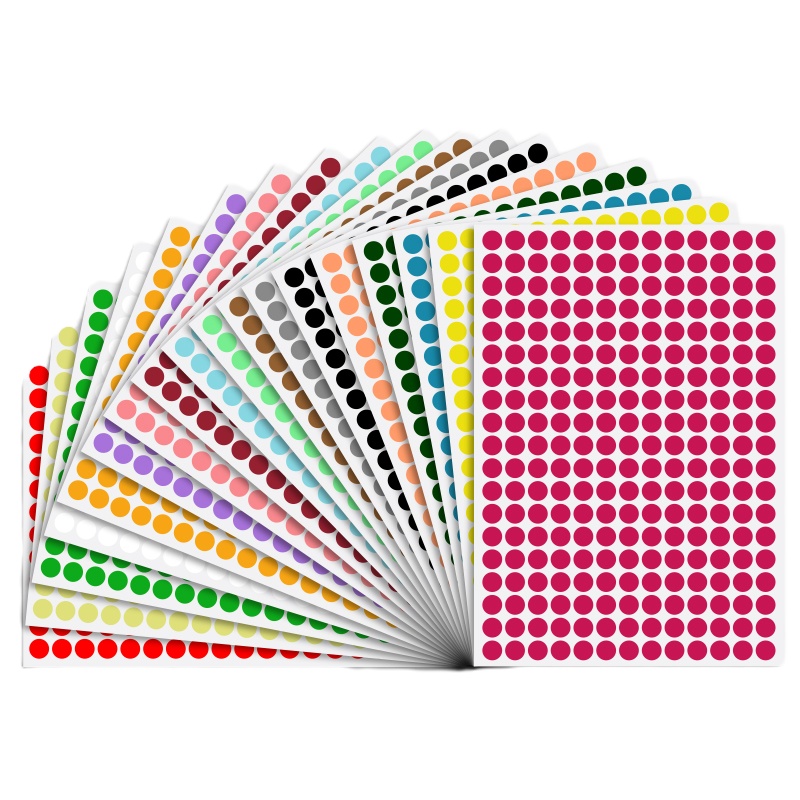 企采严选 圆形不干胶贴纸小标签贴纸 橙色 圆形25mm-700枚一包