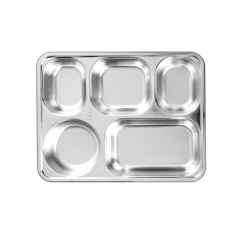 是尚 不锈钢分格餐盘 10个装