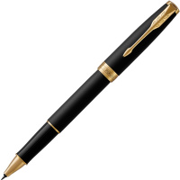 派克(PARKER)新品卓尔磨砂黑杆金夹宝珠笔