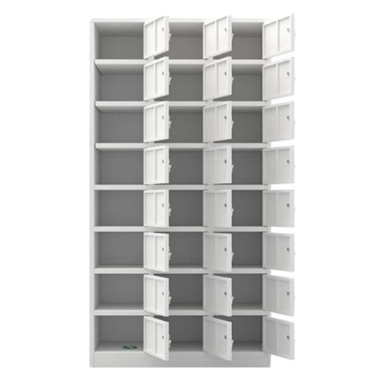 政彩 90*35*180cm铁皮食堂碗柜 资料柜 24门