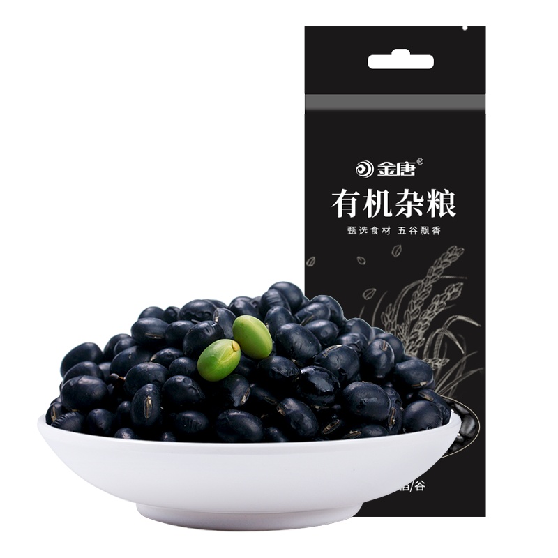 金唐(KTANG) 有机黑豆420g 东北大豆五谷杂粮绿芯黑豆大米伴侣豆浆原料