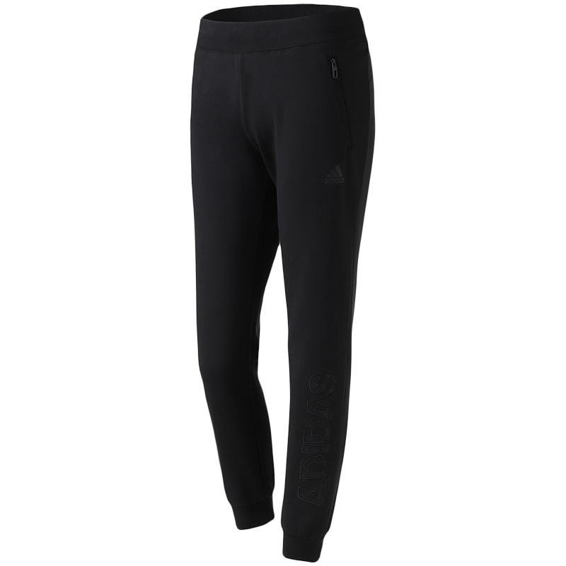 【自营】adidas女服运动长裤收口休闲运动服DW4610 L DW4610黑色