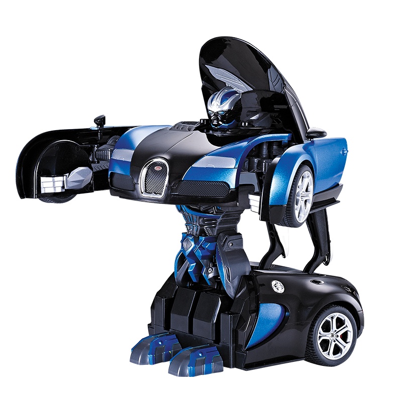 双鹰儿童变形金刚玩具遥控汽车一键变形机器人充电玩具车车模 E547-001
