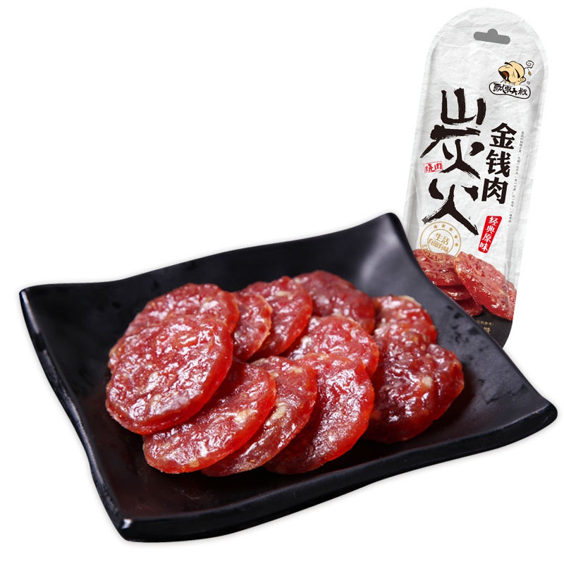 飘零大叔 炭火金钱肉原味味 56g 靖江特产碳烤肉干