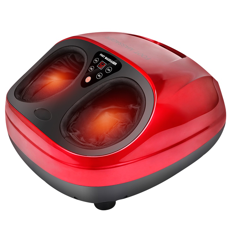朗康LK-8808 足疗机按摩器 足底脚底 脚部足部腿部气囊包裹按摩脚足疗器全选升级抖抖足疗机电动按摩足疗仪 红色