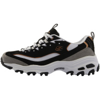 【自营】skechers斯凯奇 中性跑步鞋轻便运动鞋99999745 99999745/BKGD黑+白+灰+金 35码